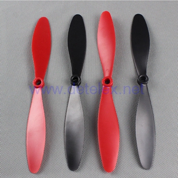 XK-X380 X380-A X380-B X380-C air dancer drone spare parts main blades propellers (Red-Black) - Click Image to Close